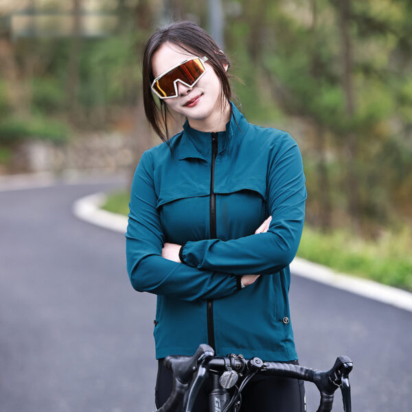 2023 Neue Frauen Radfahren Windbreaker Weste abnehmbares Design winddicht wasserdichte Jacke