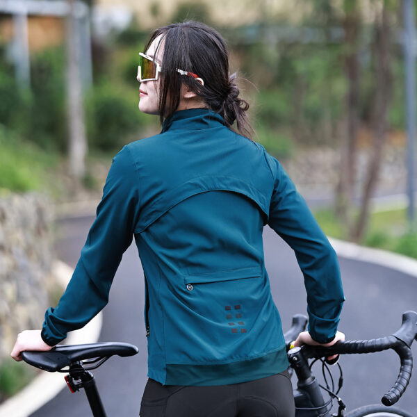 2023 Neue Frauen Radfahren Windbreaker Weste abnehmbares Design winddicht wasserdichte Jacke – Bild 2