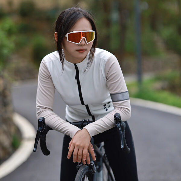 2023 Neue Frauen Herbst und Winter Mountainbike Reiten Kleidung warm winddicht kalt Splei?en Jacke – Bild 4