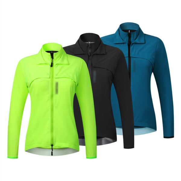 2023 Neue Frauen Radfahren Windbreaker Weste abnehmbares Design winddicht wasserdichte Jacke – Bild 5