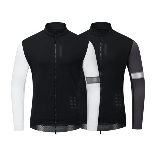 2023 New Men's Autumn And Winter Cycling Clothing Windproof Warm Splicing Jacket Jacket - Image 4