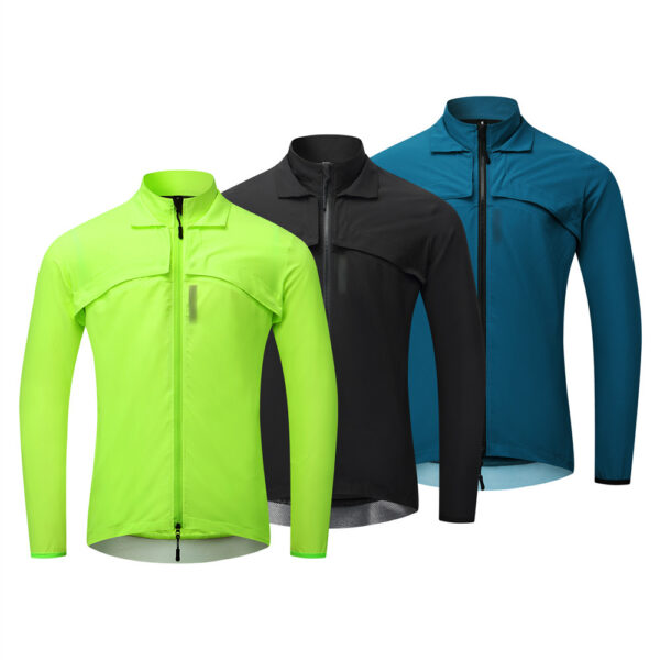 2023 New Bike Riding Men's Removable Windbreaker Waistcoat Jacket Comfortable Windproof Top Coat - Image 5