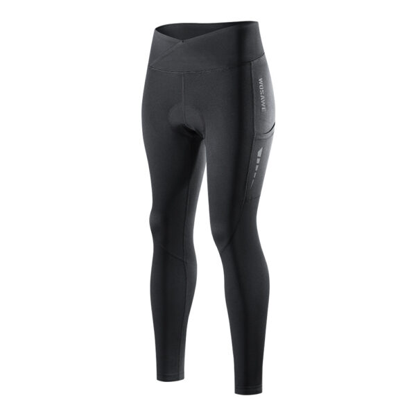 2023 New Women's Autumn and Winter Bicycle Cycling Pants Padded Windproof and Warm Cycling Pants - Image 3